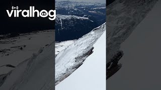 Skiers Witness Avalanche Up Close || ViralHog