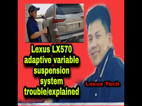 Adaptive variable suspension system trouble/explained of Lexus LX570, #toyota