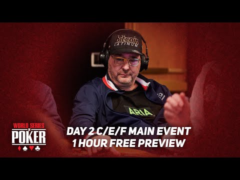 World Series of Poker 2021 | Main Event Day 2 C/E/F (LIVE)