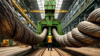 How Giant Steel Cables Are Made In Massive Production Line