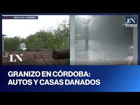 Fuerte tormenta de granizo en Córdoba: autos y casas sufrieron daños materiales