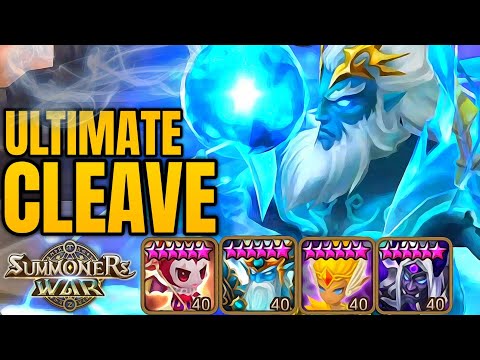 300+ Cleave with Ongyouki & Poseidon ! - Summoners War
