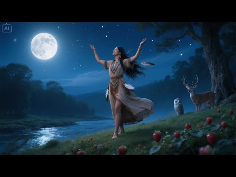 Under the Strawberry Moon – Native American Spirit Song | Sacred Full Moon Ceremony Music