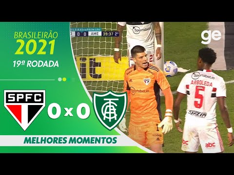 Gols e lances de São Paulo x América-MG