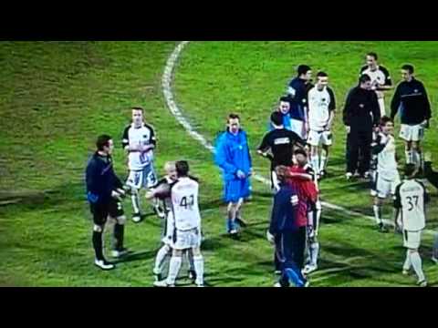 Gav Skelton scoring Gretna's last ever goal