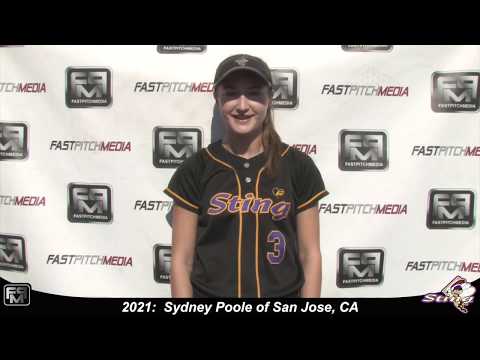 2021 Sydney Poole Speedy Slapper Outfield & Middle Infield Softball Skills Video - San Jose Sting