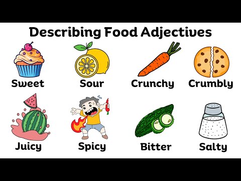 Describing Food Adjectives that You Must Know | English Vocabulary | Food and Taste Related Words