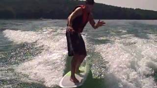 preview picture of video 'Eric Wake Surfing Norris Lake'