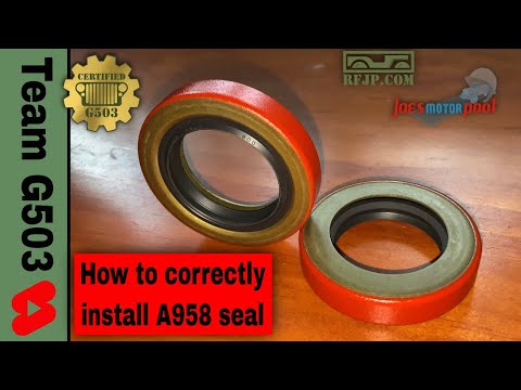 G503 Jeep Dana 18 Part #A958 Double Lipped Output Shaft Seal #shorts