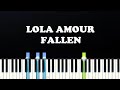 Lola Amour - Fallen (Piano Tutorial)