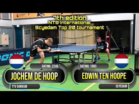7th edition NTS int. tournament Jochem de Hoop vs Edwin ten Hoope #sports #卓球