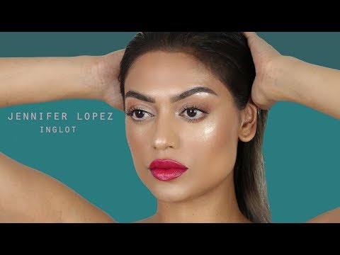 J LO x INGLOT glJLO easy makeup tutorial | Besame red lipstick | Sabrina Anijs