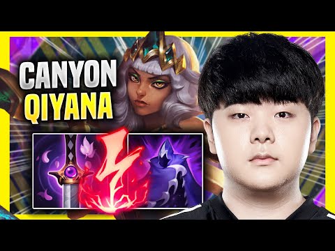 CANYON PERFECT GAME WITH QIYANA! - DK Canyon Plays Qiyana JUNGLE vs Talon! | Preseason 2022
