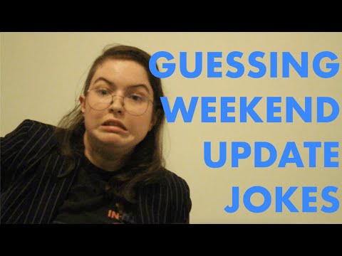 Guessing SNL Weekend Update Jokes (Oct 3, 2020)
