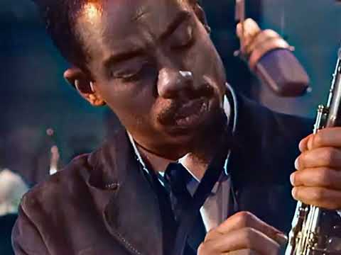 Charles Mingus & Eric Dolphy, Palais des Congrès de Liège, Belgium,  April 19th, 1964 Colorized 03NX