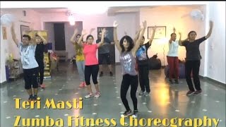 Teri Masti | Zumba Fitness Choreography | StepKraft | Easy Bhangra Steps