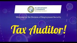Become a Tax Auditor with the Division of Employment Security