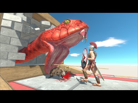 Giant Titanoboa in Ambush Animals - Animal Revolt Battle Simulator