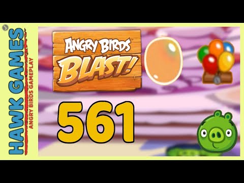 Angry Birds Blast Level 561 - 3 Stars Walkthrough, No Boosters