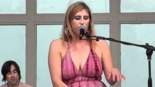 Alison Scott @ Lake Harriet when a caterpillar worm drops in.  LOL