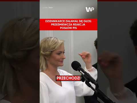 Dziennikarce TVN24 załamał się głos.  Prześmiewcza reakcja posłów PiS  #polityka #sejm