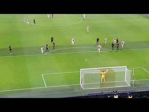 AJAX - Excelsior Goal Kasper Dolberg 2-1 penalty