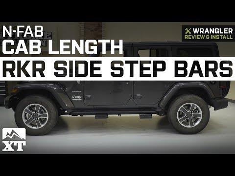 Jeep Wrangler JL N-Fab Cab Length RKR Textured Black Side Step Bars (2018 4 Door) Review & Install