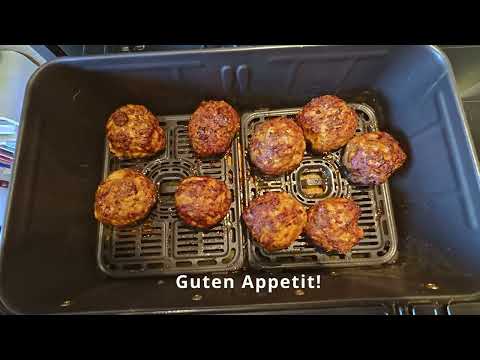 Frikadellen aus dem Airfryer! Saftig und kross im Handumdrehen ♨️🍗