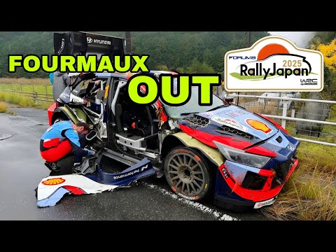 DRAMA FOR ADRIEN FOURMAUX IN SS15 ⚠️ WRC FORUM8 RALLY JAPAN 2025