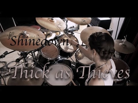 Shinedown - Thick as Thieves (Drum Cover) by Marina Eckhart