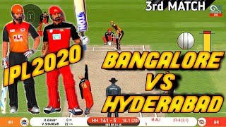 #3 RCB vs SRH -Royal Challengers Bangalore Vs Sunrisers Hyderabad IPL 2020 T20 In Real Cricket™ 20