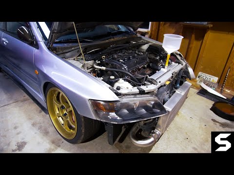 How to change an Evo's Timing Belt (4G63 / in car)