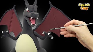 Making Pokémon Shiny Charizard clay [satisfying video]