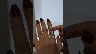خاتم سوليتير الاوفال - 2 قيراط