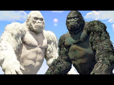 King Kong Vs White King Kong Vs Ramen Rider - Epic Battle