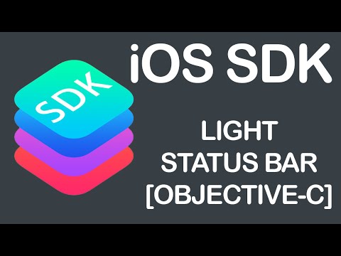 iOS SDK Objective C Light Status Bar Tutorial