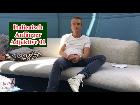 Italienisch lernen Video 05 Teil 1 - Italienisch Adjektive für Anfänger -Italienisch Vokabeln lernen