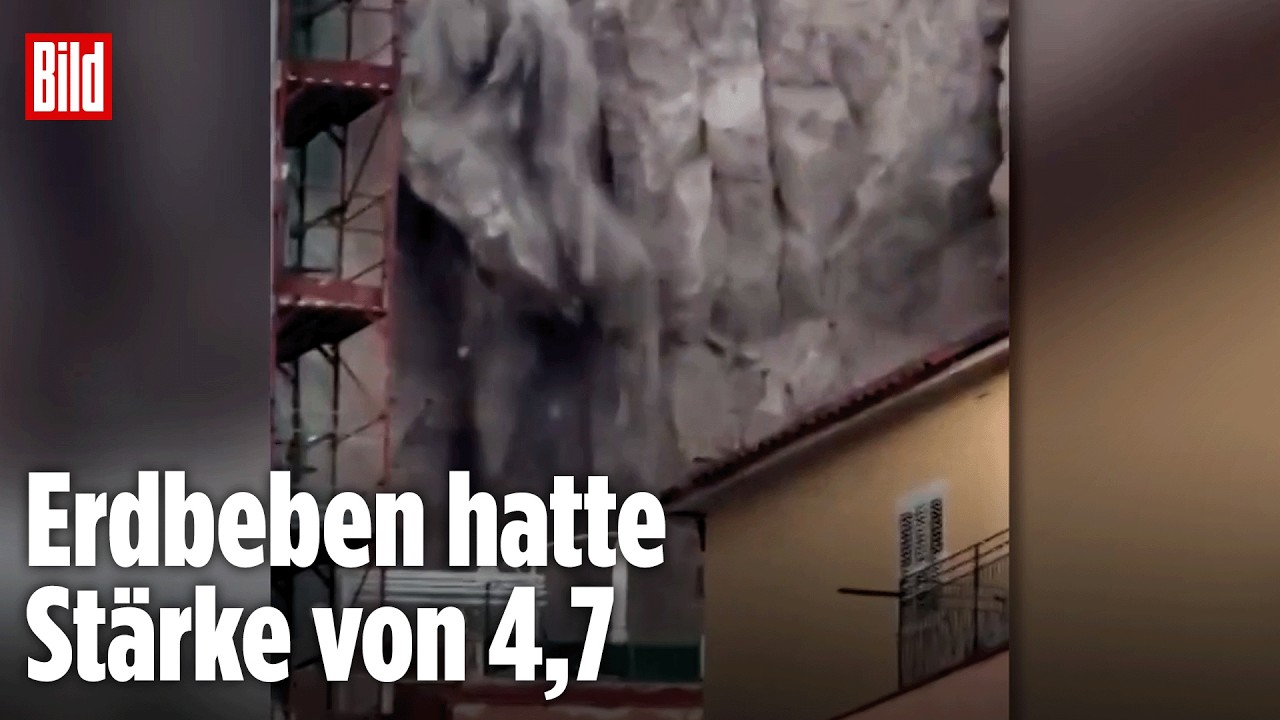 NEAPEL: Heftiges Erdbeben mit Stärke 4,7! Plötzlich bricht der Berg ab