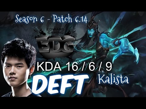 EDG Deft KALISTA vs SIVIR ADC - Patch 6.14 KR Ranked | League of Legends