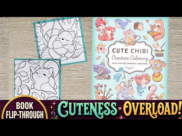 Vídeo relacionado con Cute Chibi Creature Coloring: Color over 60 Adorable Creatures