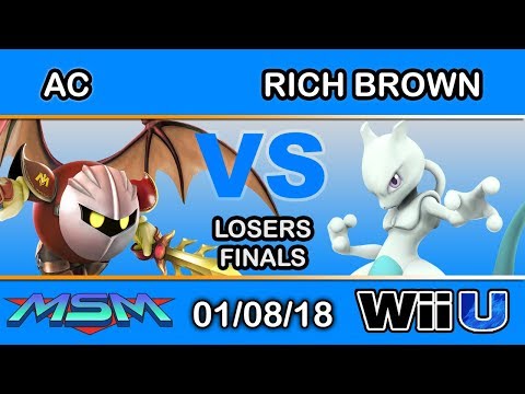 MSM 128 - BKO | AC (Meta Knight) Vs. Rich Brown (Mewtwo) Losers Finals - Smash 4