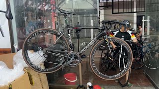(đã bán) Krek full carbon size 53, cả xe 7,2kg ngoại hình khá đẹp. lh 0377.601.559
