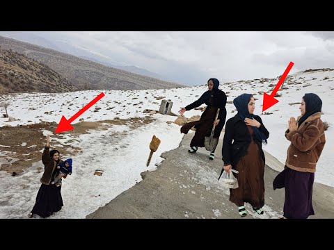 A legendary journey with food and hope in the heart of the snow to meet Masoumeh