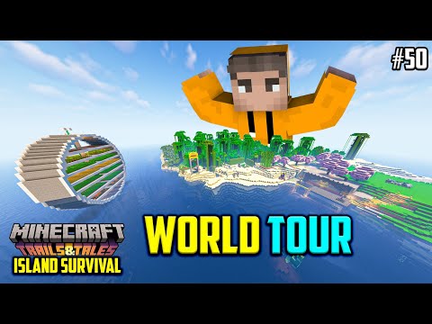 WORLD TOUR | Minecraft Island Survival | In Telugu | #50 | THE COSMIC BOY