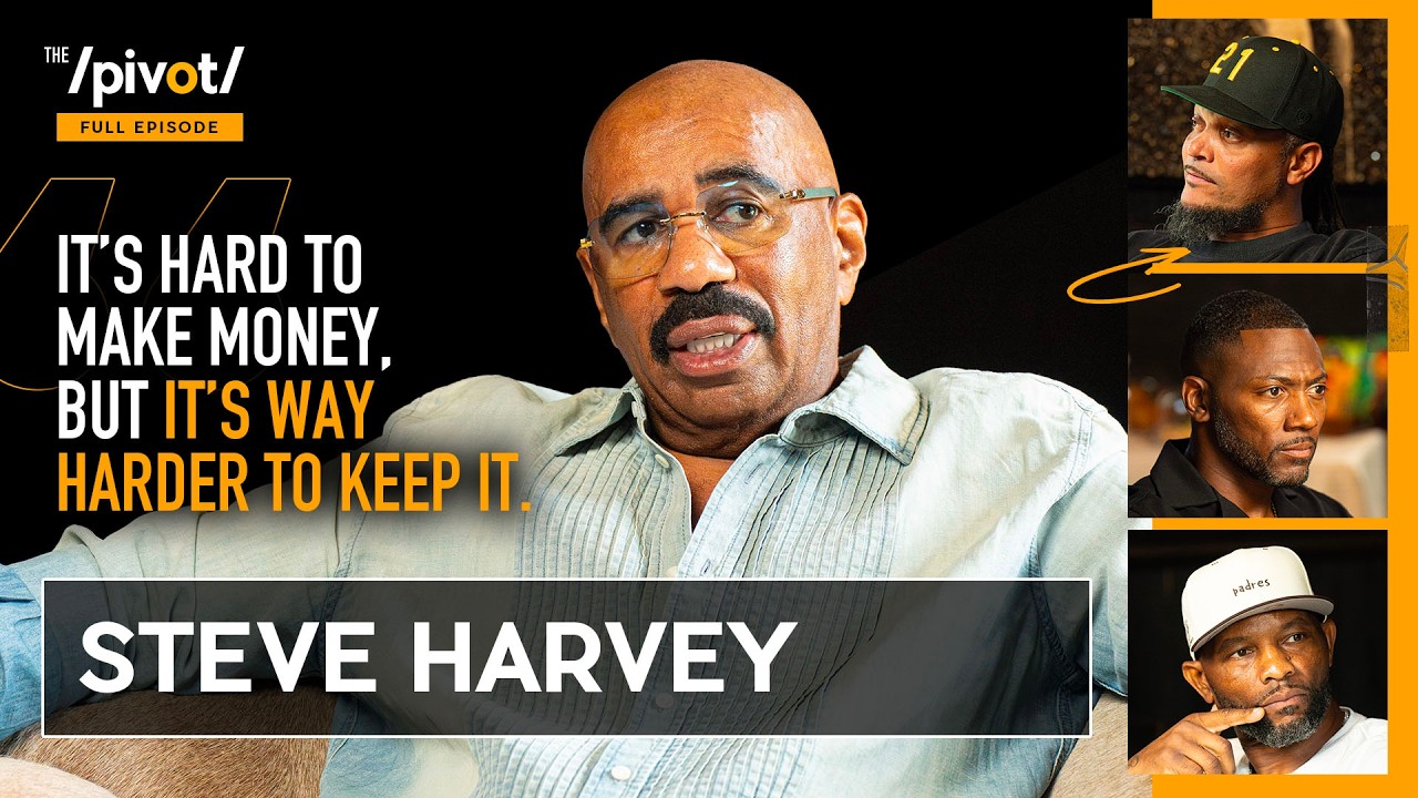 Steve Harvey on life journey, homelessness to fame, family, regrets & breaks down in tears|The Pivot