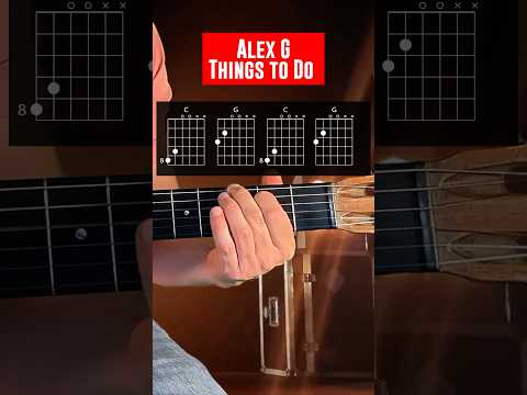 Things to Do Guitar Tutorial - Alex G #shorts #guitar #tutorial