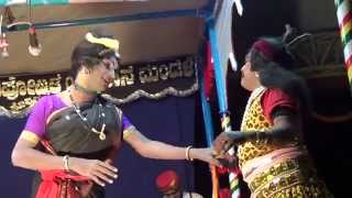 preview picture of video 'Yakshagana -- ಪಾದ ಪ್ರತೀಕ್ಷಾ - 6 - Prajwal kumar as Shabara pathni - hasya'
