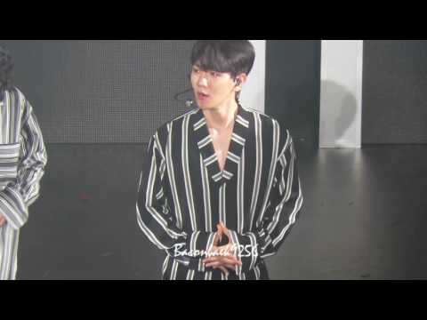 170805 smtown special stage in hong kong EXO BAEKHYUN 백현 ment2