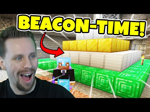 VÅR FÖRSTA BEACON I MINECRAFT - Lets play - S6E18