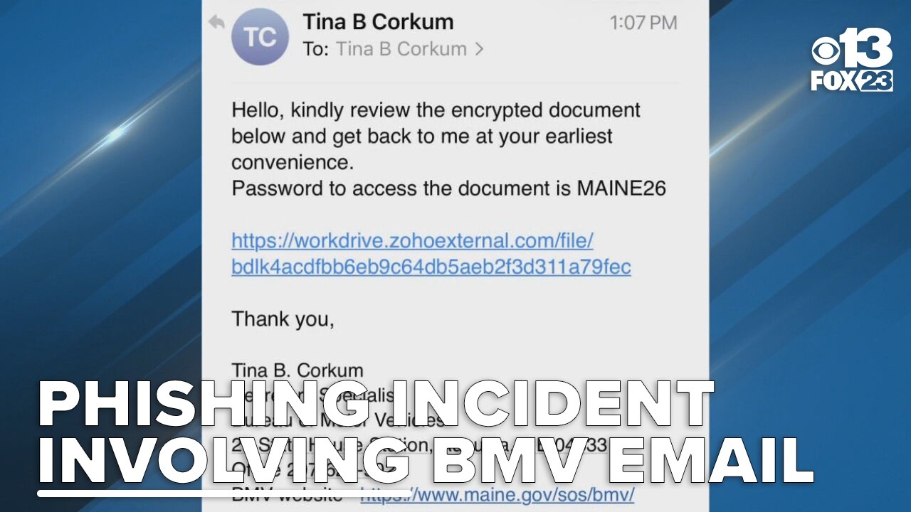 Maine investigating state email breach used to send phishing messages